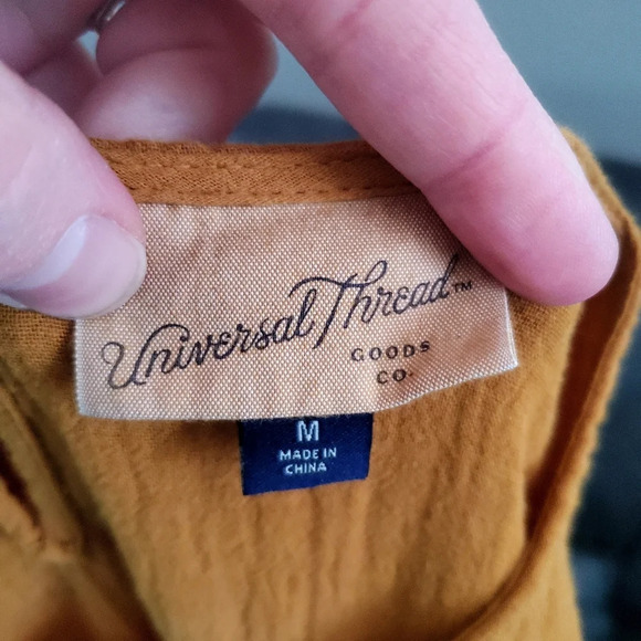 Universal Thread Women's 3/4 Sleeve Tie Dye Ombre Gauze Midi Dress Size Med - Picture 3 of 12